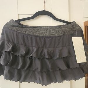 Lululemon Gray Ruffled Skirt